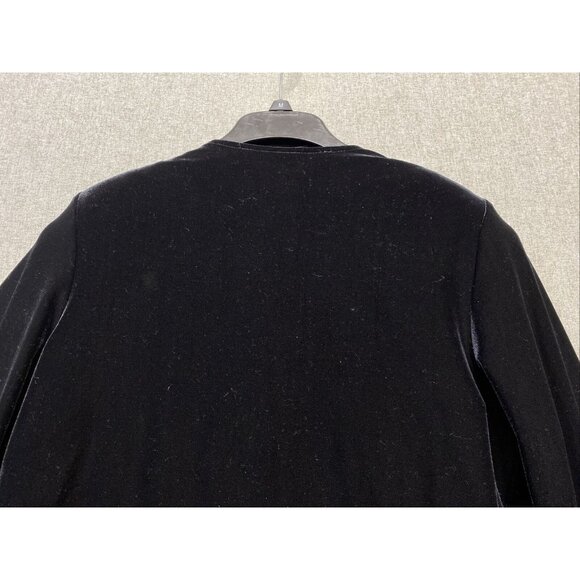 Crimson Womens Maxi Long Evening Gown Dress & Jacket Size 8 Velvet Black Beaded - Picture 16 of 16